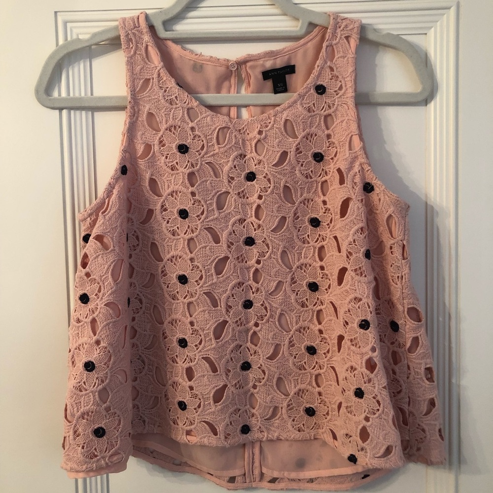 Ann Taylor flouncy top.